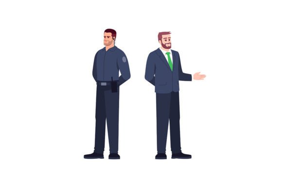 Bank Employees SVG Color Illustrations for Modern Design Projects