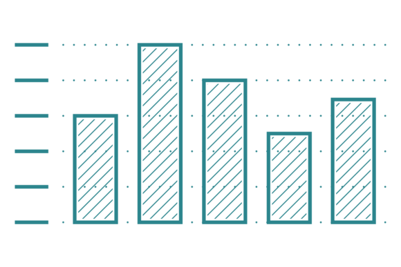 Column Chart Icon for Modern Design Projects