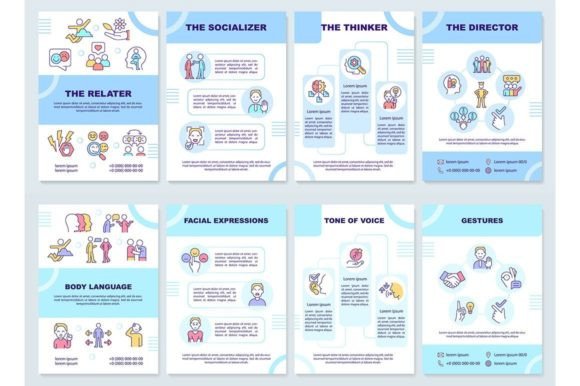 Communication Styles Brochure Templates for Graphic Design
