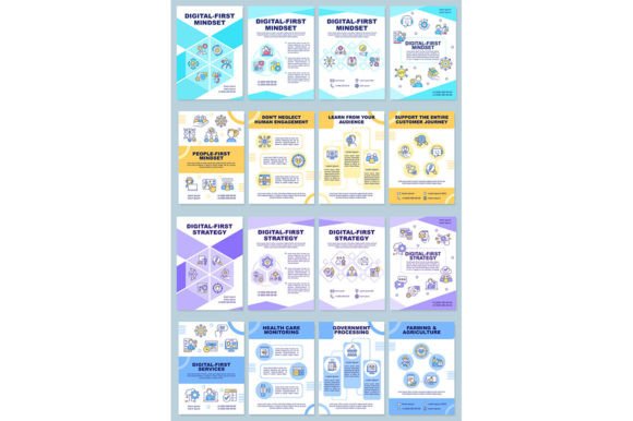 Digital First Services Brochure Template for Graphic Templates