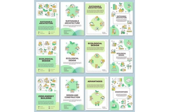 Ecological Urban Design Brochure Set for Handmade Creations