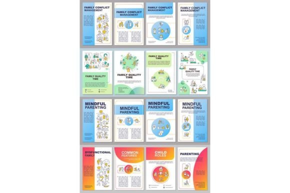 Family Quality Time Brochure Templates for Modern Graphic Design