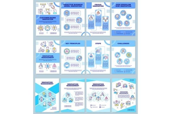 Innovation Management Brochure Templates for Graphic Design