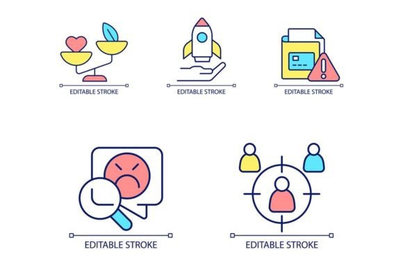 Innovation RGB Color Icon Set for Crafting and Graphics