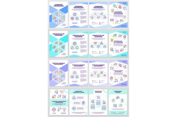 Principles of Learning Brochure Template for Graphic Templates