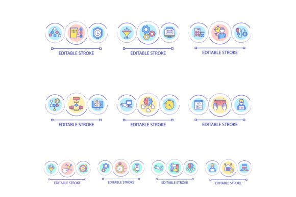 Programming Languages SVG Concept Icons for Modern Design Projects