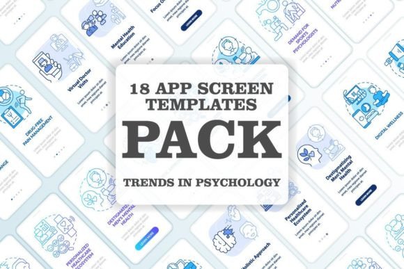 Trends in Psychology Mobile App Graphics